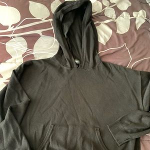 Black thin hoodie